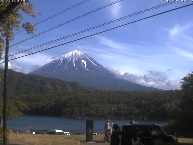西湖からの富士山