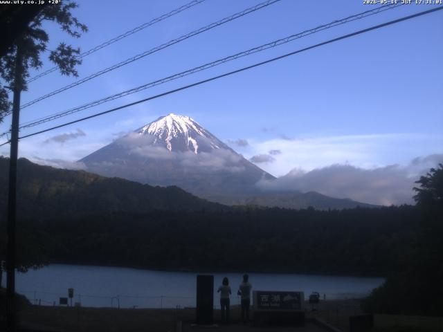 西湖からの富士山