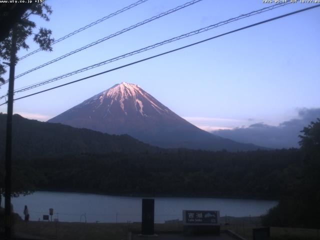 西湖からの富士山