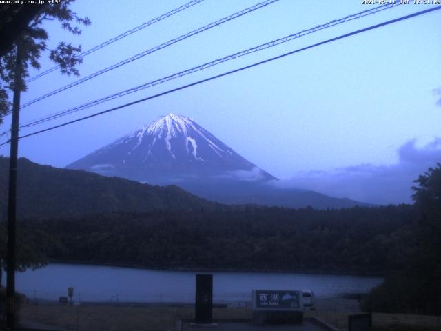 西湖からの富士山
