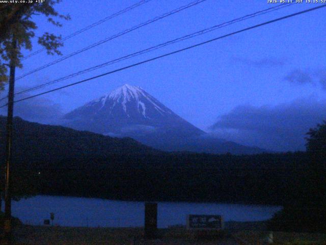 西湖からの富士山