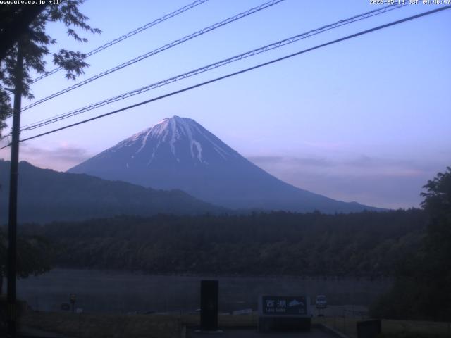 西湖からの富士山
