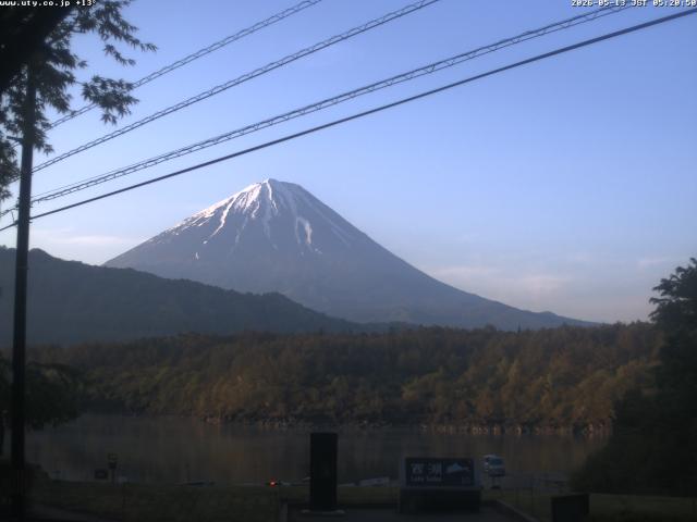 西湖からの富士山