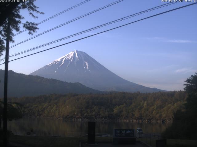 西湖からの富士山