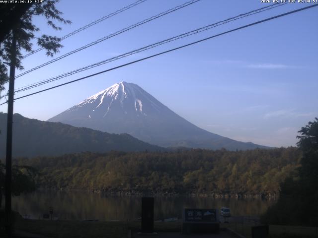西湖からの富士山