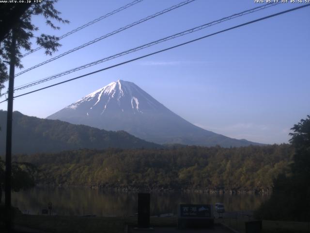 西湖からの富士山