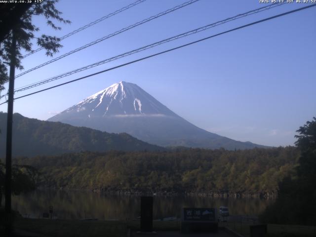 西湖からの富士山
