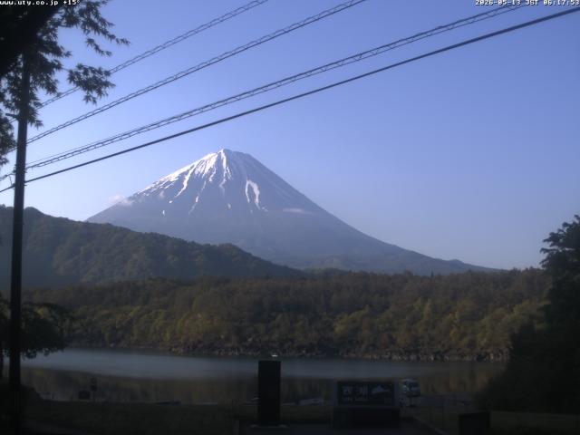 西湖からの富士山