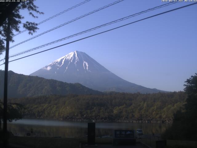 西湖からの富士山