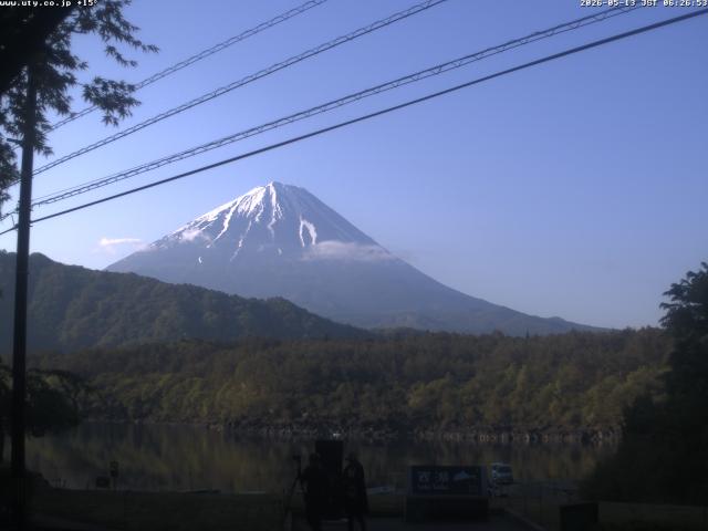 西湖からの富士山