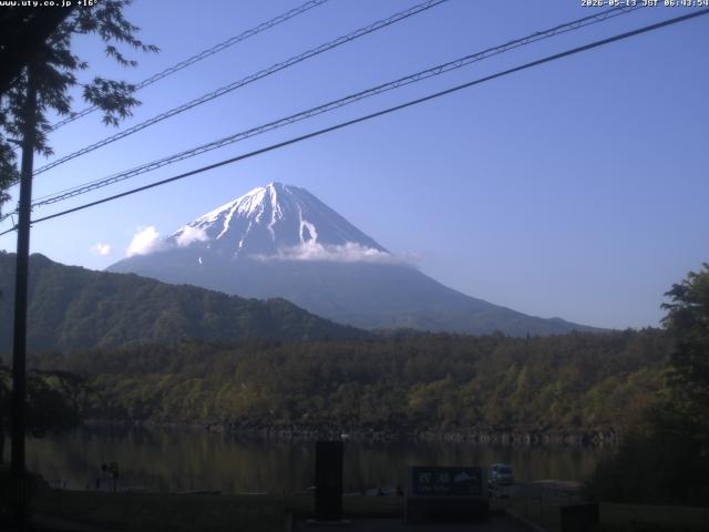 西湖からの富士山
