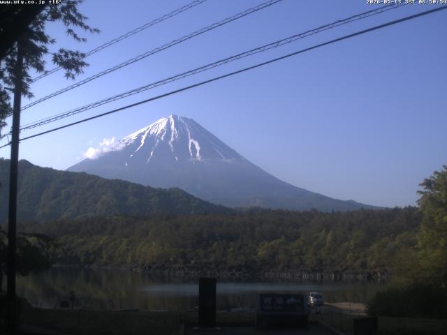 西湖からの富士山