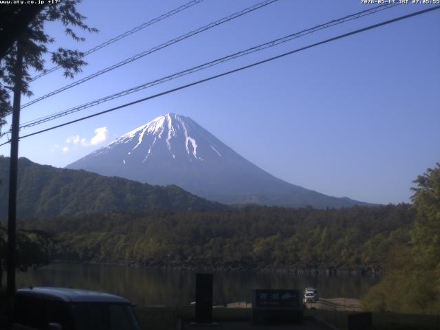 西湖からの富士山