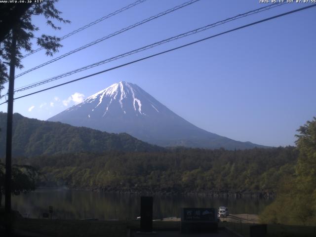 西湖からの富士山
