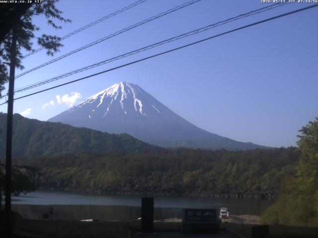 西湖からの富士山