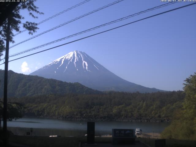 西湖からの富士山