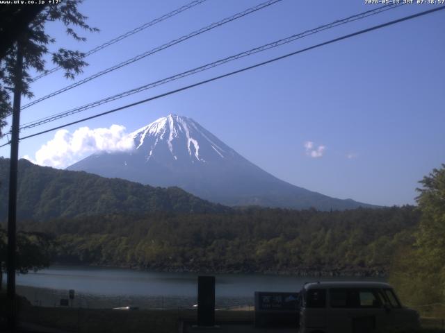 西湖からの富士山
