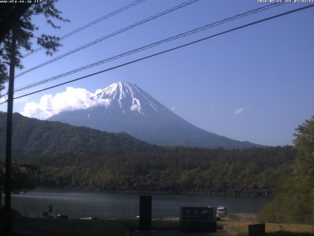 西湖からの富士山