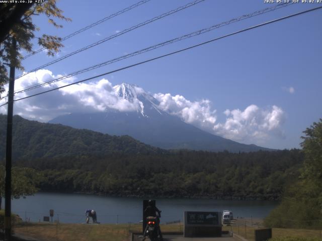 西湖からの富士山