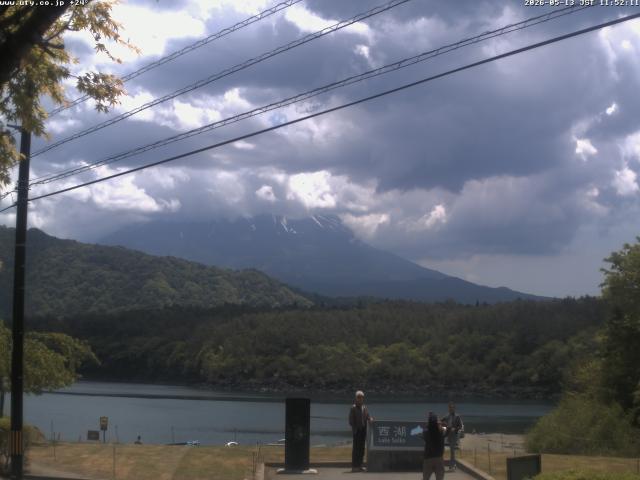 西湖からの富士山