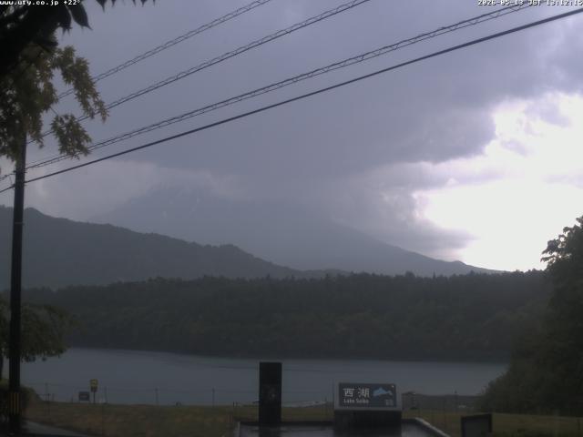 西湖からの富士山