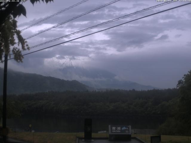 西湖からの富士山