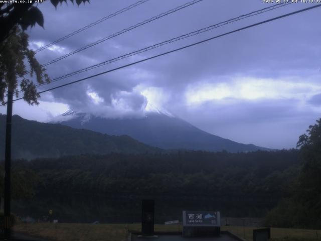 西湖からの富士山