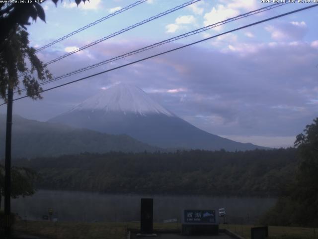 西湖からの富士山