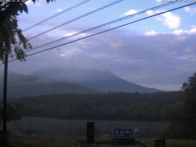 西湖からの富士山