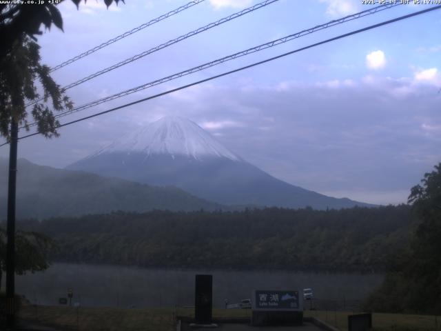 西湖からの富士山