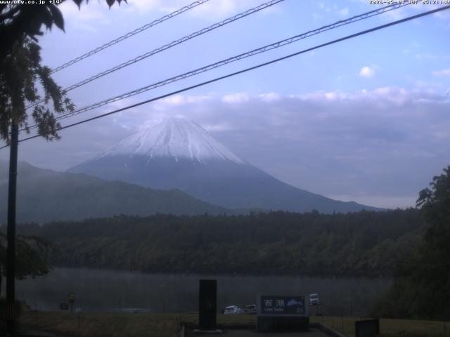 西湖からの富士山