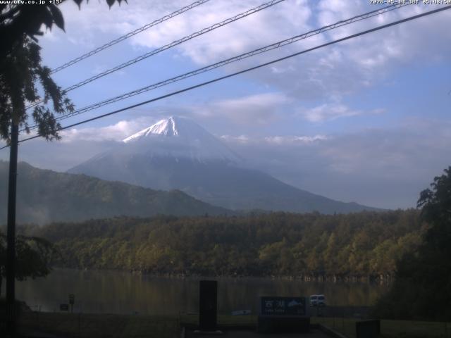 西湖からの富士山
