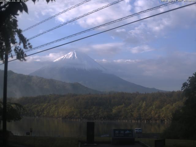 西湖からの富士山