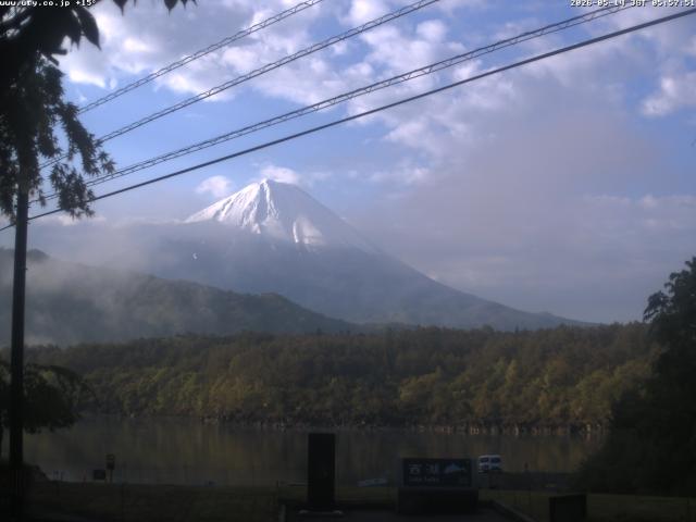 西湖からの富士山