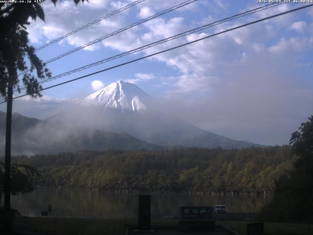 西湖からの富士山