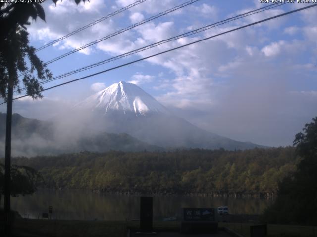 西湖からの富士山