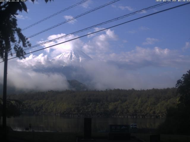 西湖からの富士山