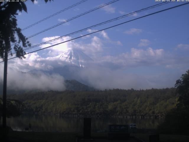 西湖からの富士山