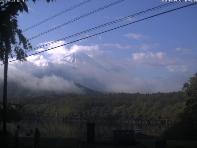 西湖からの富士山