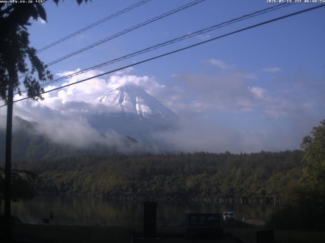 西湖からの富士山