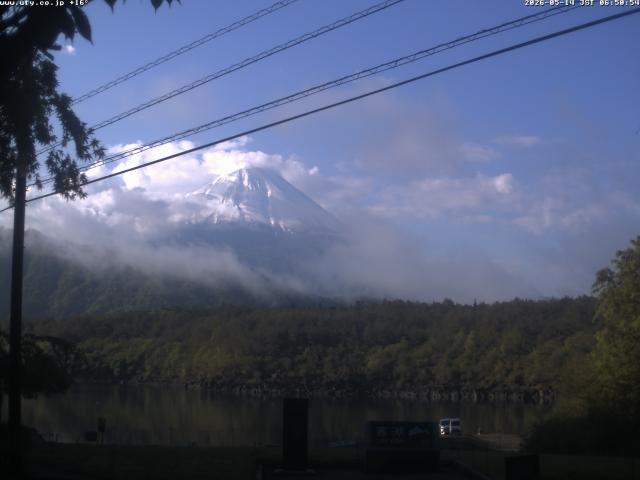 西湖からの富士山