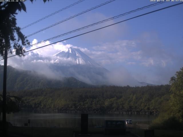 西湖からの富士山