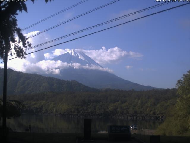 西湖からの富士山