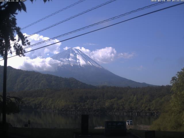 西湖からの富士山