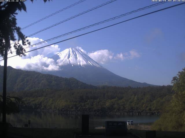 西湖からの富士山