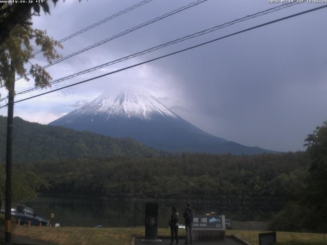 西湖からの富士山