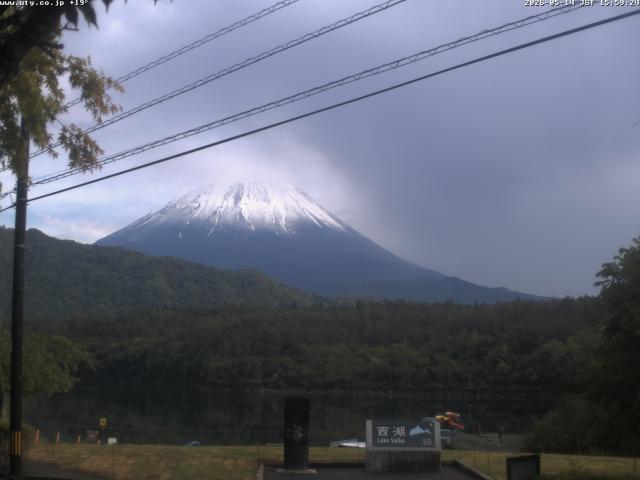 西湖からの富士山