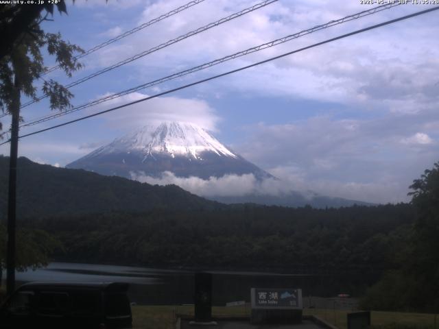 西湖からの富士山