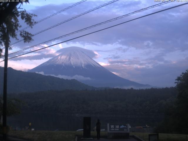 西湖からの富士山