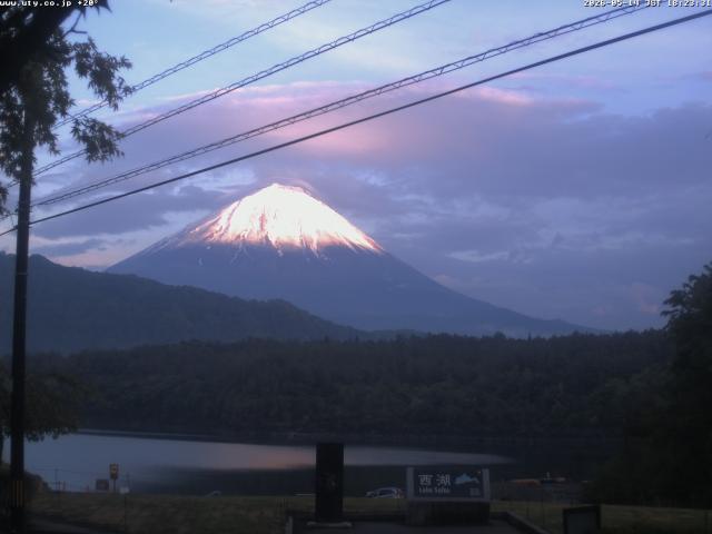 西湖からの富士山
